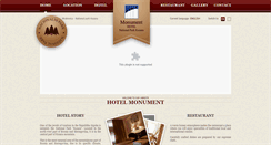 Desktop Screenshot of hotel-monument.com