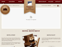 Tablet Screenshot of hotel-monument.com